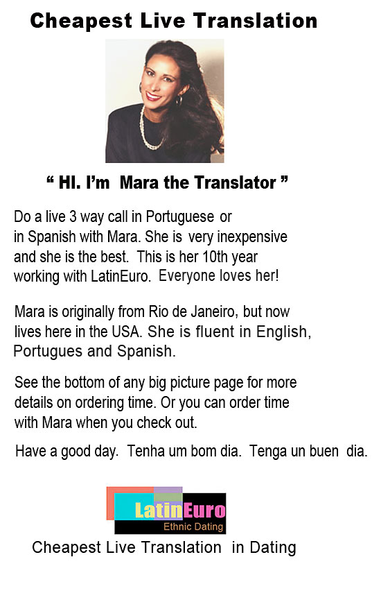 Date this happy Brazil girl Cheepest Live Translation from  BR3990